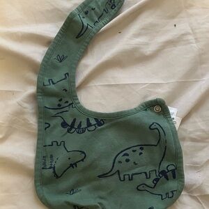 Carter's Green Dinosaur Print Bib